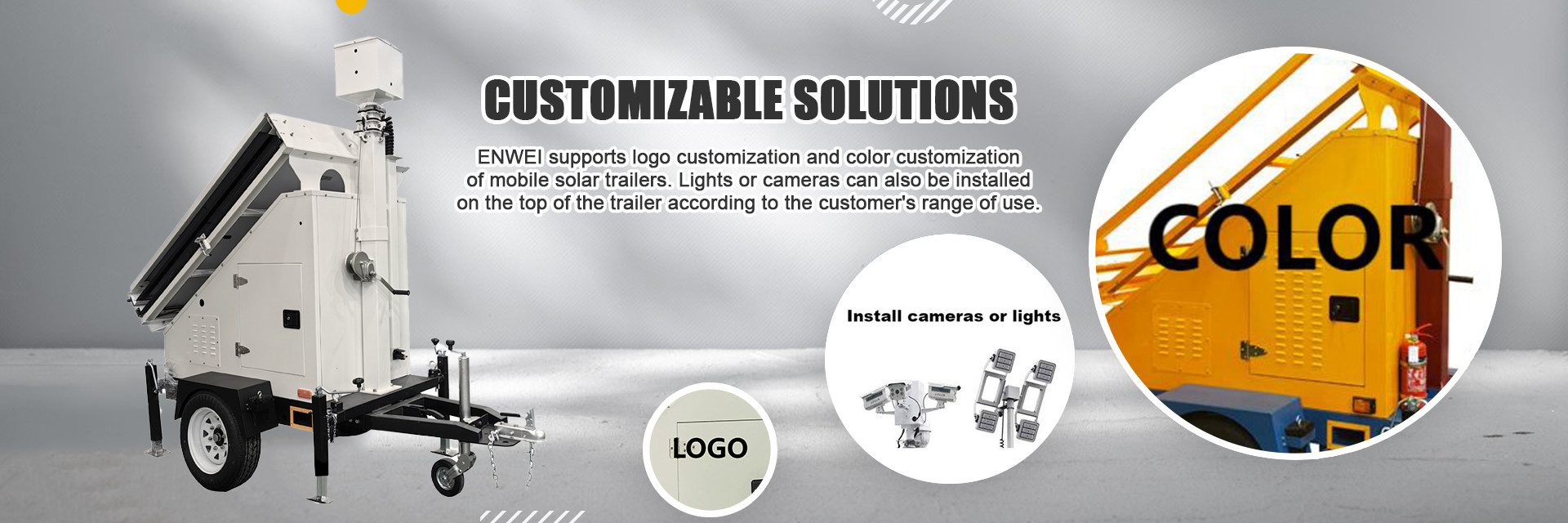 qualité Trailer à énergie solaire usine