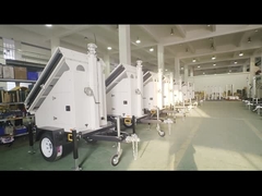 Remorque de surveillance solaire mobile personnalisable, alimentée par l'énergie solaire, pour la sécurité