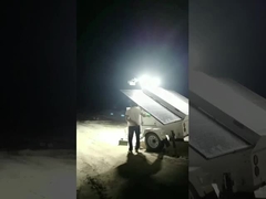 Tour d'éclairage solaire mobile