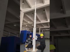 mât télescopique pour remorque de caméra solaire