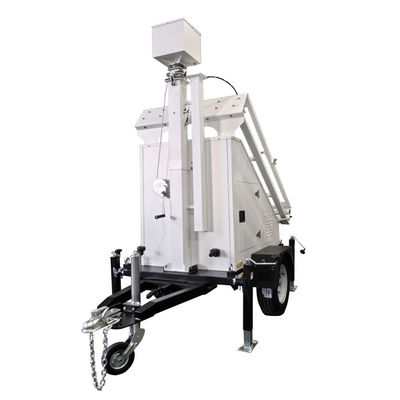 OEM ODM Trailer solaire mobile Trailer de caméra de sécurité solaire avec levage de mât de 6 m