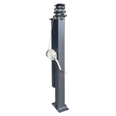 4.5m 15ft 6m 19ft Mast télescopique manuel pour les caméras de levage de remorques solaires et les lumières LED
