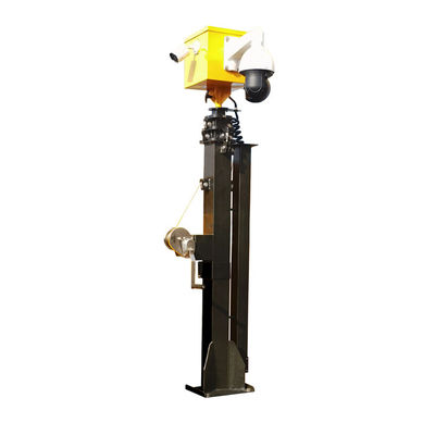 Mast galvanisant à froid de 19 pieds à main Mast galvanisant à froid de 70 kg pour remorque solaire Tour solaire