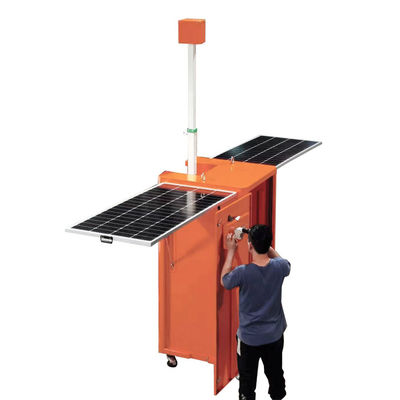 Appareil mobile de surveillance de l'énergie solaire équipé de panneaux solaires de 2*200 W