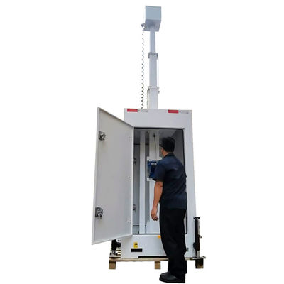 Tours de surveillance mobiles de vidéosurveillance Solutions de sécurité Mast télescopique de 6 m Pour un parking