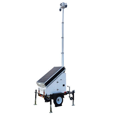 Appareil de surveillance mobile Panneau solaire en silicium monocristallin pour la surveillance du parc