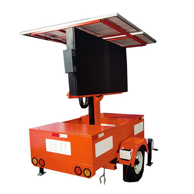 Système d'énergie solaire à écran LED Trailer 4G 5G WIFI Pour le chantier de construction