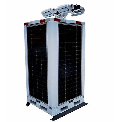 Protection de l'environnement Éclairage économe en énergie renouvelable Tour phare solaire Cuboïde LED Pour éclairage scolaire