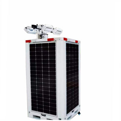 Panneau solaire à LED Light Tower Gel Batterie de niveau 8 Résistance au vent Cube solaire à LED Pour l'éclairage de la construction routière