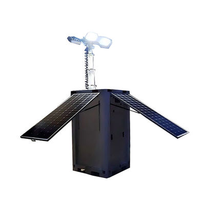 Protection de l'environnement verte Panneaux d'énergie solaire Tour de lumière LED Cube pour l'éclairage des zones éloignées