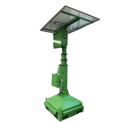 Éclairage solaire portable de la rue 2 * 50W LED Flood Lights Light Tower Pour l'éclairage des terrains de golf