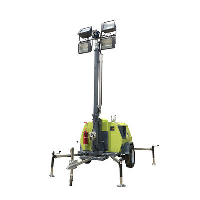 Forte stabilité Tour phare diesel portable pour éclairage extérieur