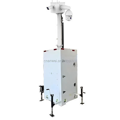 Caméra de sécurité mobile solide et stable Cctv Surveillance Cuboid de sécurité pour la surveillance temporaire