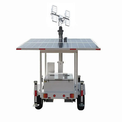 Système d'énergie solaire mobile d'économie d'énergie à haut rendement projecteur d'éclairage de remorque pour l'éclairage de chantier