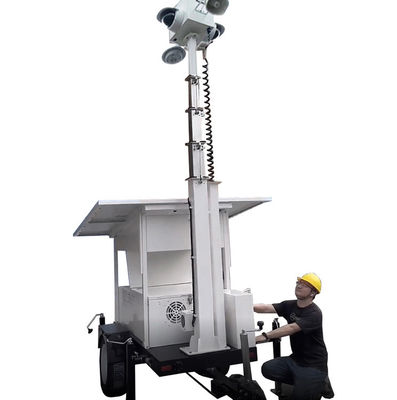 Supérieure flexibilité caméra de sécurité mobile tour montée haute définition Cctv pour la surveillance des mines