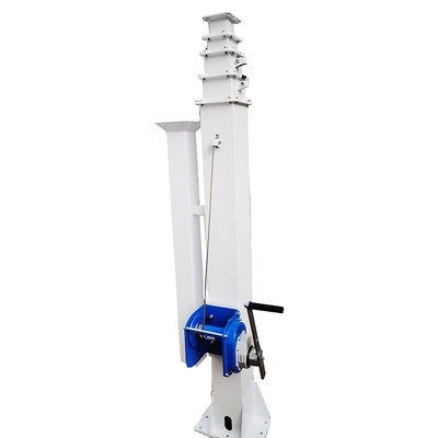 Levé manuel de mât télescopique Mât télescopique de caméra CCTV Mast Pole pour les tours de surveillance