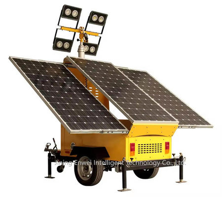 Tour solaire mobile avec couleur personnalisée pour l'éclairage du chantier de construction