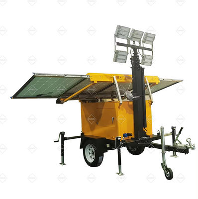 Appareil solaire portable monté 4*100W Lampes LED pour les parcs industriels chimiques Éclairage