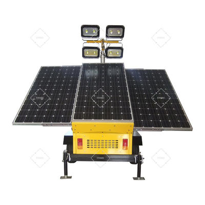 Tour solaire mobile avec batterie au gel de 4*200Ah pour l'éclairage de ranch