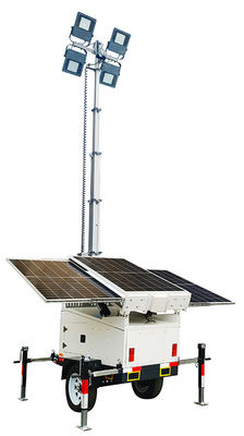 Lumières à LED à énergie solaire remorques avec galvanisation à froid pour l'éclairage des zones pittoresques