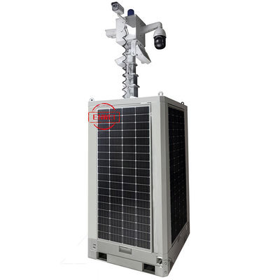 Tours de surveillance solaire avec mât électrique pour la surveillance des sites miniers