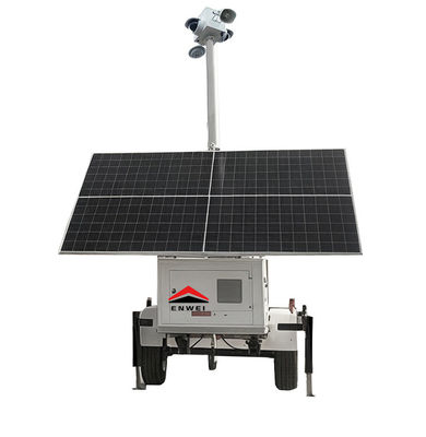 Remorque de surveillance 5G avec caméra solaire à faible consommation pour la surveillance rurale