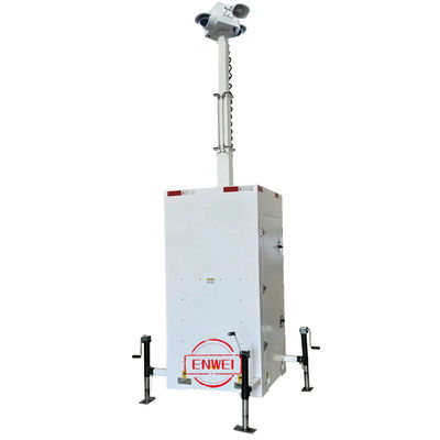 Tour de caméra de sécurité mobile avec câble personnalisé pour la surveillance de la sécurité du centre commercial