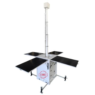 Unité de surveillance mobile solaire avec caméras PTZ pour la surveillance à distance des grandes zones agricoles