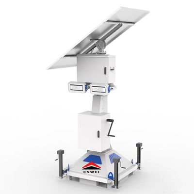 Tour solaire mobile avec système de caméra de sécurité et lumière LED pour éclairage de rue