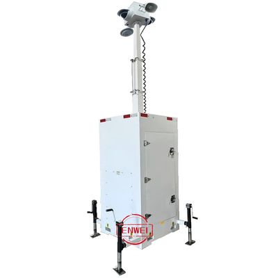 Tour de surveillance portable à déploiement rapide pour site de construction extérieur