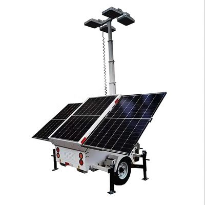 Tour solaire mobile et remorque de surveillance Remorque solaire