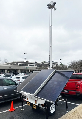 Nouvelle remorque de surveillance solaire à déploiement rapide avec alimentation solaire pour la surveillance des fermes