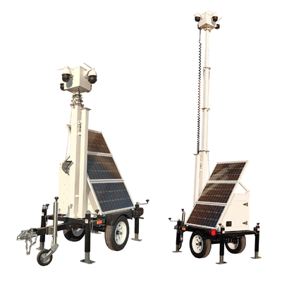 Petite remorque de surveillance solaire avec système de caméra pour événements sportifs en extérieur - Norme américaine