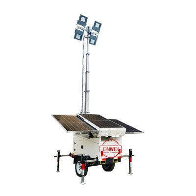 Trailers lumineux à énergie solaire avec projecteur LED 4x100W pour les événements en plein air