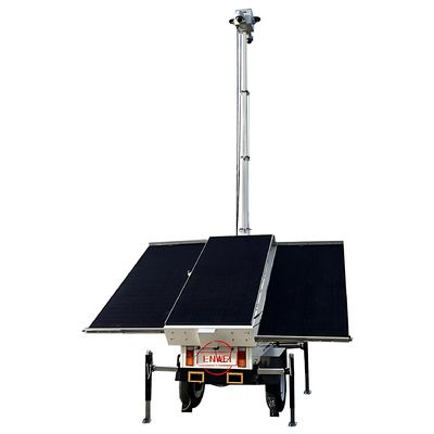 Trailers solaires portables avec surveillance 24h/24 et 7j/7 pour la sécurité des zones éloignées