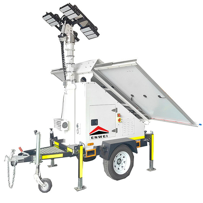 Projecteur LED solaire à longue portée pour l'éclairage de chantier de construction