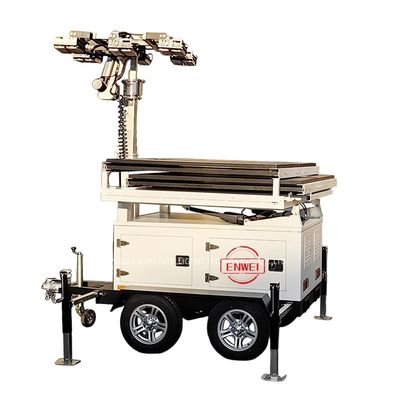 Tour lumineuse à énergie solaire réglable à 360° pour les secours d'urgence et les sites