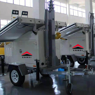 Déplacer à tout moment Panneaux solaires Système de caméra pour la surveillance du parc chimique