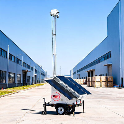 Trailer de sécurité mobile résistant aux intempéries Pas besoin d'alimentation externe pour l'ingénierie du projet