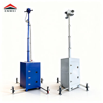 Cube Mobile Surveillance Tower Solution d'éclairage de sécurité à déploiement rapide pour toutes les conditions météorologiques