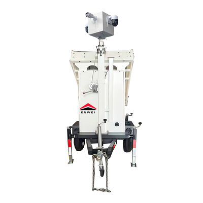 Panneaux solaires portables Caméra de vidéosurveillance Cadre de remorque pour chantier de construction