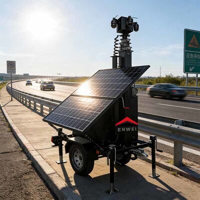 Couverture complète Mini caméra solaire de sécurité remorque de surveillance solaire pour la surveillance des parcs industriels