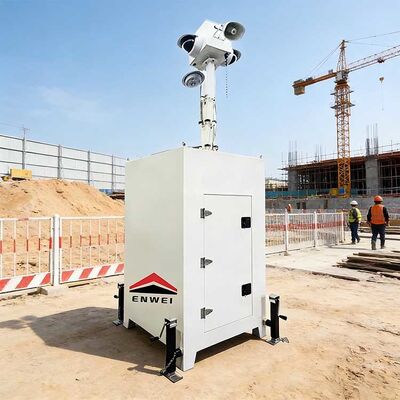 Tour de surveillance de vidéosurveillance portable en extérieur avec réseau sans fil pour la sécurité temporaire