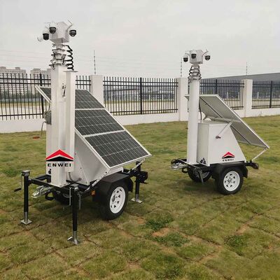 Remorques de surveillance portables solaires conçues pour la surveillance environnementale et les déploiements de sécurité temporaires